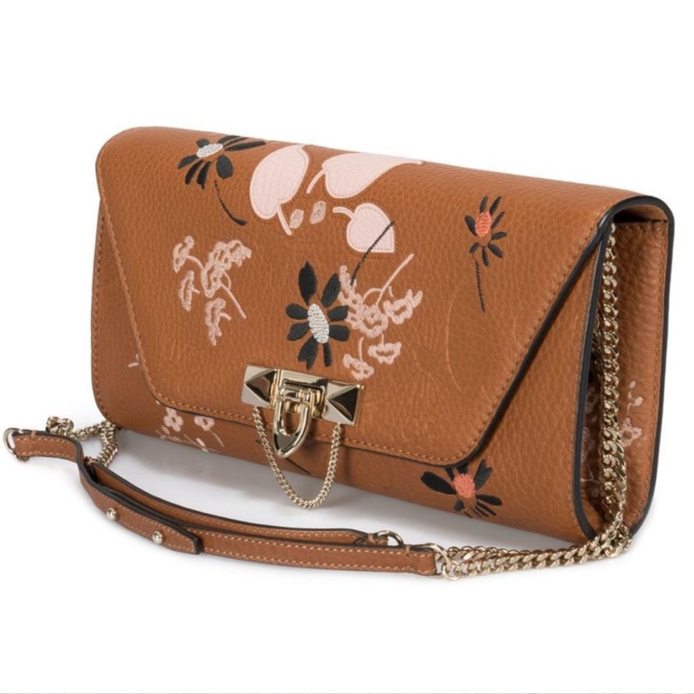 VALENTINO Garavani embroidered leather bag